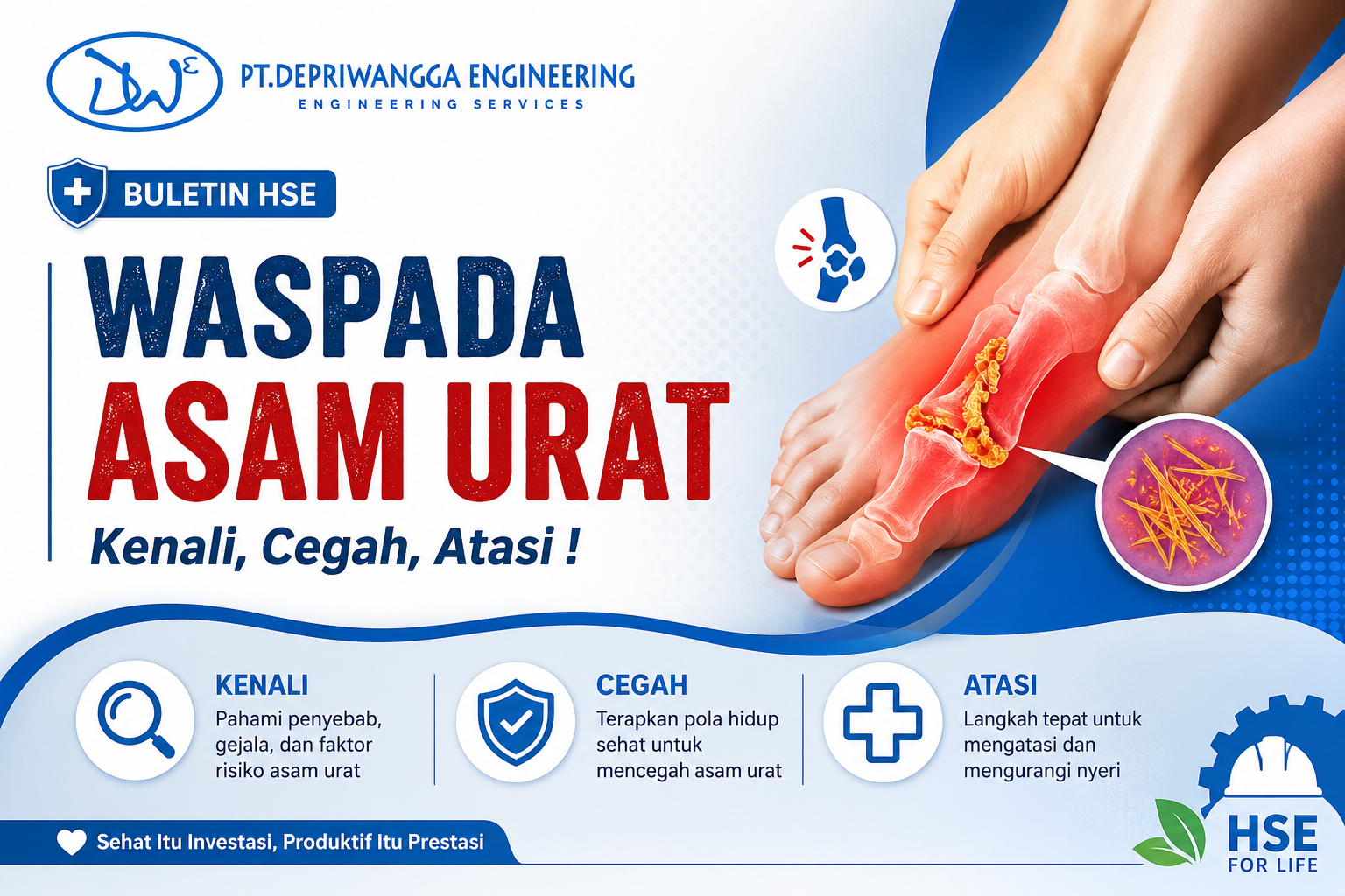 WASPADA ASAM URAT,kenali,cegah,atasi !